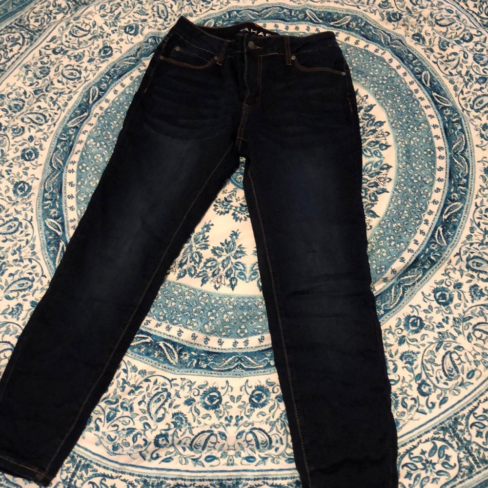 Slim fit jeans.